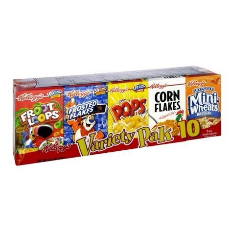 cereal bar metal box kelloggs|Kellogg's cereal variety pack.